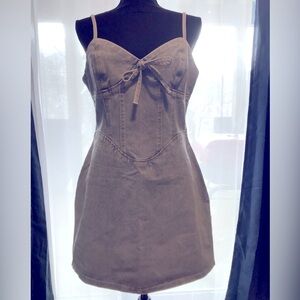 Denim Dress with Corset Panel NWOT